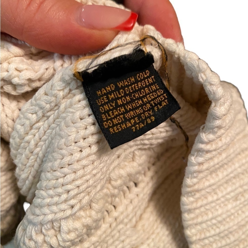 Eddie Bauer Vintage Cable Knit Full Zip Sweater | Petite Small - Picture 10 of 13